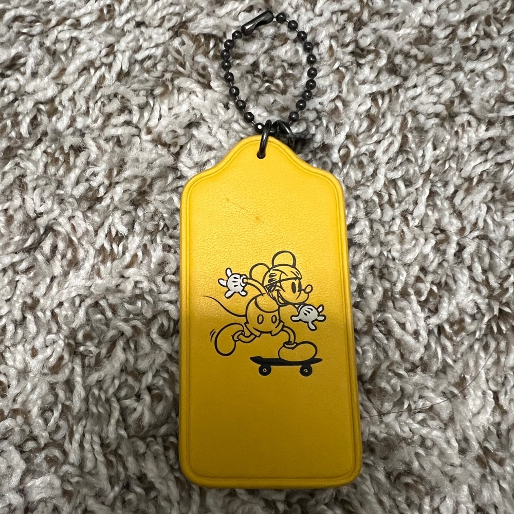 Coach x Disney Micky Mouse Skateboarding Keychain